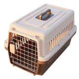 Paw Essentials 19" Pet Dog Cat Aviation Airline Travel Cage / Pet Carrier (Coffee)