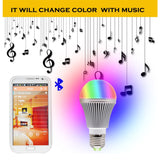 MWGEARS LS001 5 Watt Bluetooth Smart Multi-Color LED Light Bulb - Smartphone Controlled