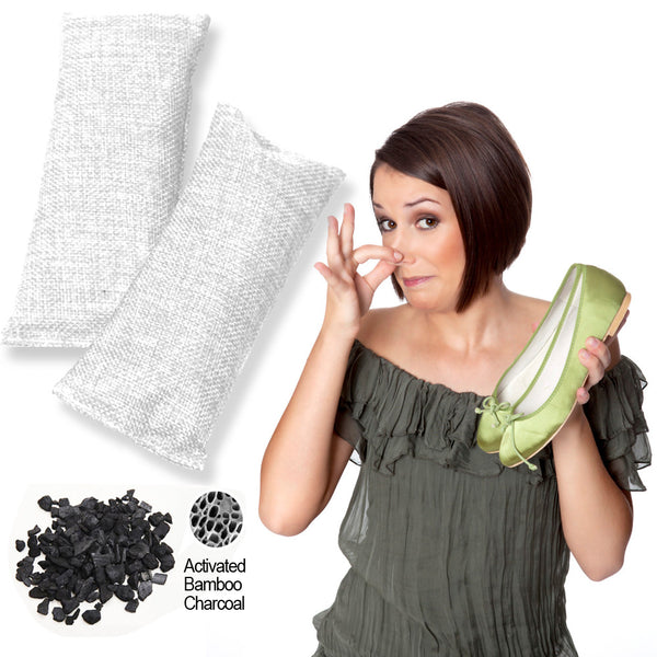 Green Earth Natural Bamboo Charcoal Air Purifying Bags, 2-Pack  (4 Color Options)