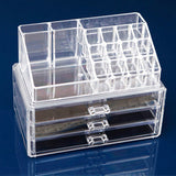 Urban Escape 3-Drawer Acrylic Makeup Organizer Cosmetic Organizer
