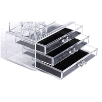 Urban Escape 3-Drawer Acrylic Makeup Organizer Cosmetic Organizer