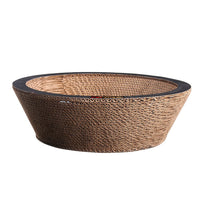 Paw Essentials MJ041 14.2" Bowl-shaped Cardboard Cat Scratcher with Catnip