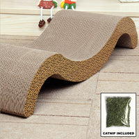 Paw Essentials MJ032 Fun Shaped Cardboard Cat Scratcher with Catnip
