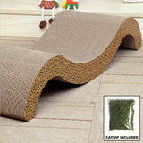 Paw Essentials MJ032 Fun Shaped Cardboard Cat Scratcher with Catnip