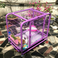 Paw Essentials 24in Heavy Duty Dog Cage / Pet Cage Crate Kennel w/ One Door and One Window