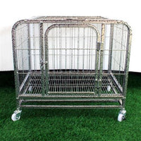 Paw Essentials 24in Heavy Duty Dog Cage / Pet Cage Crate Kennel w/ One Door and One Window
