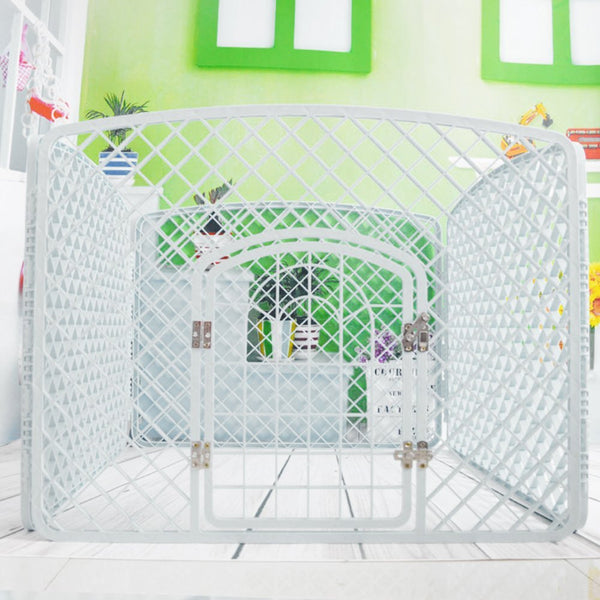 Paw Essentials 4-Panel Pet Play Pen with Door for Small to Medium dogs (4 Color Options)