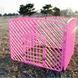 Paw Essentials 4-Panel Pet Play Pen with Door for Small to Medium dogs (4 Color Options)