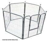 Paw Essentials 6-Panel Portable Pet Exercise Play Pen with Door (2 Color Options)