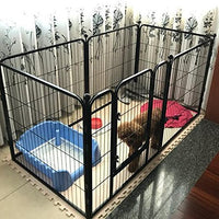 Paw Essentials 6-Panel Portable Pet Exercise Play Pen with Door (2 Color Options)