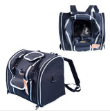 Paw Essentials Oxford Dog Cat Pet Carrier Travel Backpack