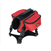 Paw Essentials Adjustable Saddle Bag Dog Backpack Carrier with Harness  (5 Color Options)