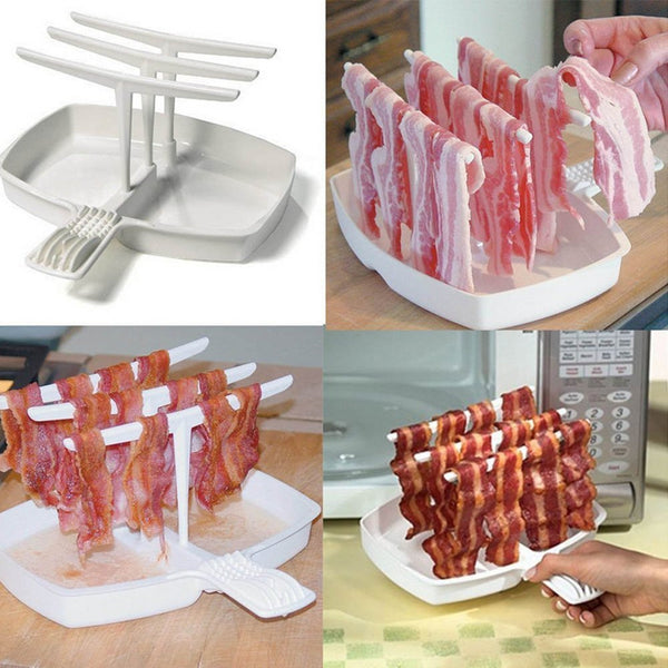 Cook@Home Microwave Bacon Cooker for Healthier, Crispy Bacon