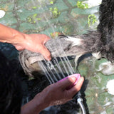 Paw Essentials Handheld Pet Scrub Shower Brush Kit  (2 Color Options)