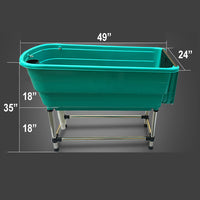 Paw Essentials Pet Grooming Portable Bath Tub Station w/ Dog Ramp