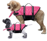 Paw Essentials Dog Life Jackets with Extra Padding (3 Color Options)