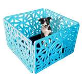 Paw Essentials Reinforced 4-Panel Dog / Pet Pen Playpen with Door - Small Dogs