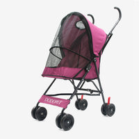 Paw Essentials Light 4-Wheel Folding Pet Stroller / Travel Carrier (3 Color Options)