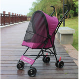 Paw Essentials Light 4-Wheel Folding Pet Stroller / Travel Carrier (3 Color Options)