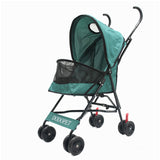 Paw Essentials Light 4-Wheel Folding Pet Stroller / Travel Carrier (3 Color Options)