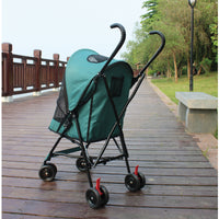 Paw Essentials Light 4-Wheel Folding Pet Stroller / Travel Carrier (3 Color Options)