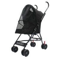 Paw Essentials Light 4-Wheel Folding Pet Stroller / Travel Carrier (3 Color Options)