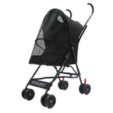 Paw Essentials Light 4-Wheel Folding Pet Stroller / Travel Carrier (3 Color Options)