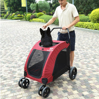 Paw Essentials Expedition Pet Stroller for Cats and Dogs - up to 90lbs (3 Color Options)