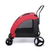 Paw Essentials Expedition Pet Stroller for Cats and Dogs - up to 90lbs (3 Color Options)