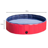 Paw Essentials Foldable PVC Dog Cat Swimming Pool Bathing Tub