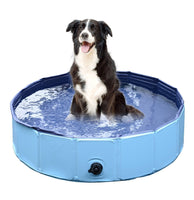 Paw Essentials Foldable PVC Dog Cat Swimming Pool Bathing Tub