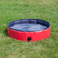 Paw Essentials Foldable PVC Dog Cat Swimming Pool Bathing Tub