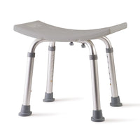 Active Authority Adjustable Curved Backless Medical Bath Bench Stool