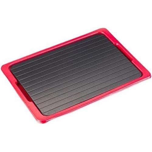 Fast Metal Thawing Plate, Fast Defrosting Tray-RED
