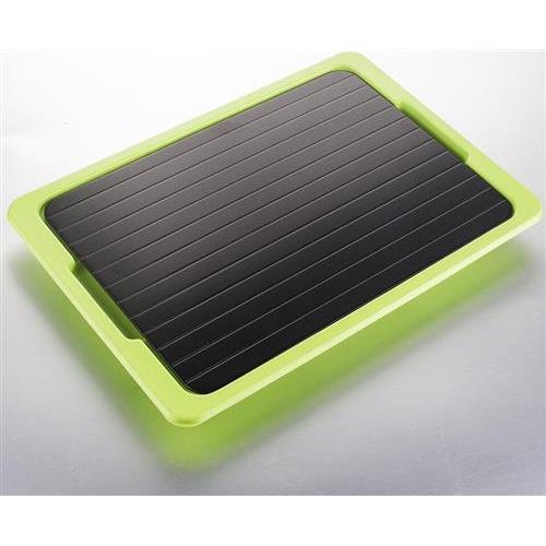 Fast Metal Thawing Plate, Fast Defrosting Tray -GREEN - Color May Vary