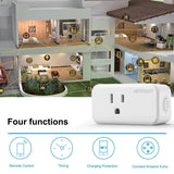 Dynamic Home Wifi Mini Smart Plug Socket w/Energy Monitoring - Control your Devices Anywhere