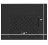 WOW AUTO Heavy Duty Rubber Trunk Cargo Liner Floor Mat, Trimmable to Fit for Car, SUV, Van, Trucks (Large, Black)