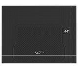 WOW AUTO Heavy Duty Rubber Trunk Cargo Liner Floor Mat, Trimmable to Fit for Car, SUV, Van, Trucks (Large, Black)
