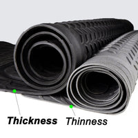 WOW AUTO Heavy Duty Rubber Trunk Cargo Liner Floor Mat, Trimmable to Fit for Car, SUV, Van, Trucks (Large, Black)