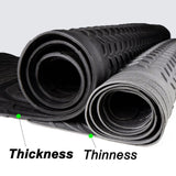 WOW AUTO Heavy Duty Rubber Trunk Cargo Liner Floor Mat, Trimmable to Fit for Car, SUV, Van, Trucks (Large, Black)