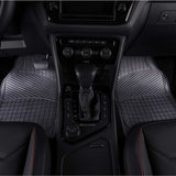 WOW AUTO Rubber Floor Mats - 100% Odorless & All Weather Heavy Duty (4-piece,black) 03