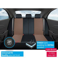 WowAuto Car Seat Covers for Auto, Truck, Van, SUV - PU Leather, Airbag Compatible, Universal Fit