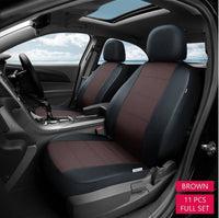 WowAuto Car Seat Covers for Auto, Truck, Van, SUV - PU Leather, Airbag Compatible, Universal Fit