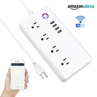 DYNAMIC HOME WiFi Smart Power Strip Surge Protector Remote Control Outlet