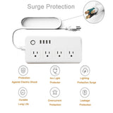 DYNAMIC HOME WiFi Smart Power Strip Surge Protector Remote Control Outlet