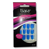 Tiara Style On Artificial Glue-On Punky Doll Sexy Nail Clear Bundle 5-Pack of 24 Nails