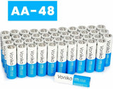 VONIKO Ultra Alkaline Batteries Size AA, 10 Year Shelf, Leakproof