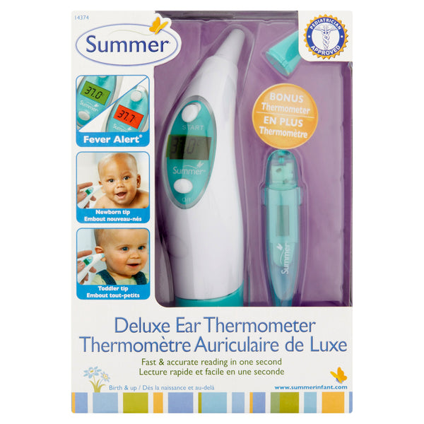 Summer Deluxe Digital Ear Thermometer & Oral Thermometer Set