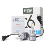 PLW 6C Auto LED Headlight System, 36Watt H7 6000K IP68 Spec w/High efficiency heat Control