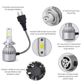 PLW 6C Auto LED Headlight System, 36Watt H7 6000K IP68 Spec w/High efficiency heat Control